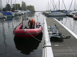 Olivier sul gommone